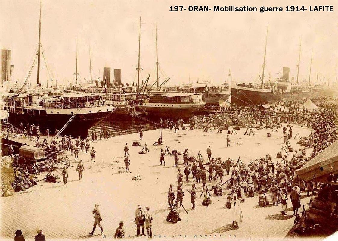 197- Oran- Mobilisation guerre 1914- Henri Lafite.jpg